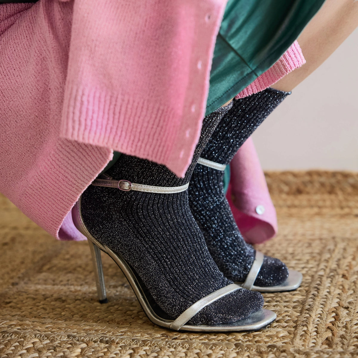 Glitter Lurex Socks